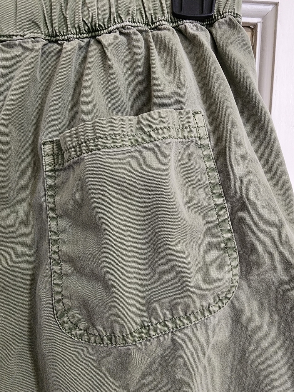 Aerie Olive Green Woven Pull On Utility Shorts Cotton Size S - Picture 7 of 11